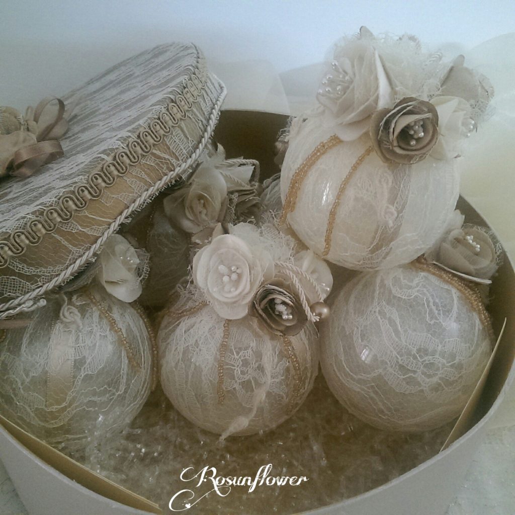 Palline di natale decorate